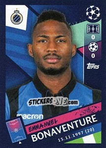 Sticker Emmanuel Bonaventure - UEFA Champions League 2018-2019 n. 456 - Topps
