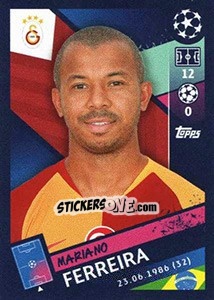 Sticker Mariano Ferreira - UEFA Champions League 2018-2019 n. 466 - Topps