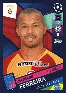 Sticker Mariano Ferreira - UEFA Champions League 2018-2019 - Topps