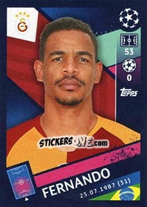 Sticker Fernando - UEFA Champions League 2018-2019 n. 470 - Topps