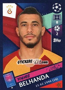 Sticker Younès Belhanda - UEFA Champions League 2018-2019 n. 472 - Topps