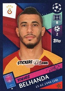 Sticker Younès Belhanda - UEFA Champions League 2018-2019 - Topps