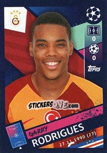 Sticker Garry Rodrigues - UEFA Champions League 2018-2019 - Topps