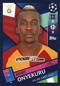 Sticker Henry Onyekuru - UEFA Champions League 2018-2019 n. 475 - Topps
