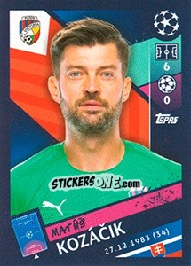 Sticker Matúš Kozácik - UEFA Champions League 2018-2019 - Topps
