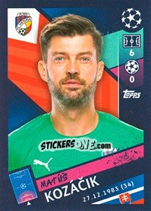 Figurina Matúš Kozácik - UEFA Champions League 2018-2019 - Topps