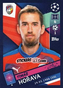 Sticker Tomáš Hořava - UEFA Champions League 2018-2019 n. 490 - Topps