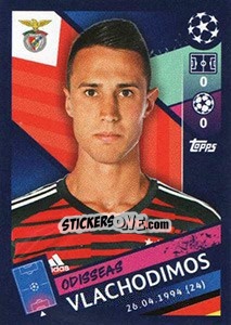 Sticker Odisseas Vlachodimos - UEFA Champions League 2018-2019 n. 500 - Topps