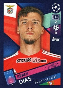 Sticker Rúben Dias - UEFA Champions League 2018-2019 n. 503 - Topps