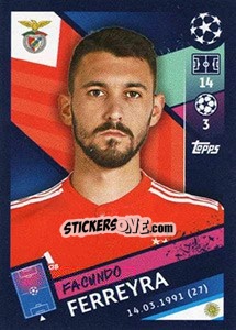 Sticker Facundo Ferreyra - UEFA Champions League 2018-2019 n. 511 - Topps