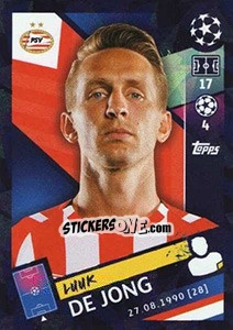 Sticker Luuk de Jong - UEFA Champions League 2018-2019 n. 515 - Topps