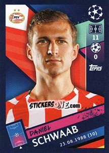 Sticker Daniel Schwaab - UEFA Champions League 2018-2019 n. 519 - Topps