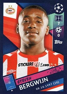 Sticker Steven Bergwijn - UEFA Champions League 2018-2019 - Topps