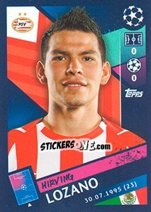 Sticker Hirving Lozano - UEFA Champions League 2018-2019 n. 528 - Topps