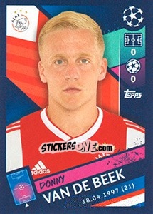 Sticker Donny van de Beek - UEFA Champions League 2018-2019 n. 535 - Topps