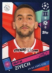 Sticker Hakim Ziyech - UEFA Champions League 2018-2019 - Topps