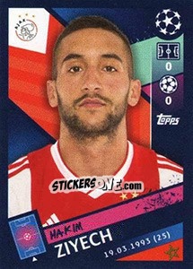 Sticker Hakim Ziyech - UEFA Champions League 2018-2019 n. 537 - Topps