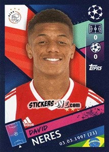 Sticker David Neres - UEFA Champions League 2018-2019 n. 541 - Topps