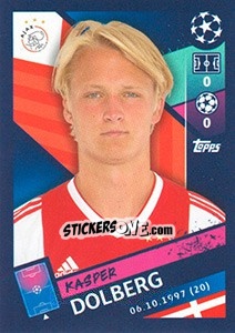 Sticker Kasper Dolberg - UEFA Champions League 2018-2019 - Topps