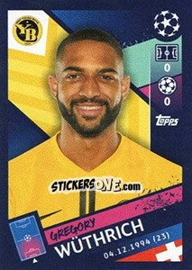 Sticker Gregory Wüthrich - UEFA Champions League 2018-2019 n. 551 - Topps