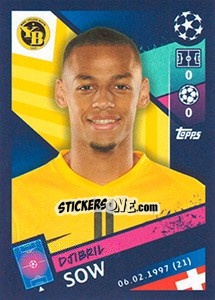 Sticker Djibril Sow - UEFA Champions League 2018-2019 n. 553 - Topps