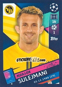 Sticker Miralem Sulejmani - UEFA Champions League 2018-2019 n. 555 - Topps