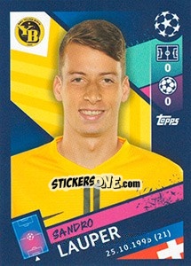 Sticker Sandro Lauper - UEFA Champions League 2018-2019 n. 557 - Topps