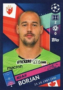 Sticker Milan Borjan - UEFA Champions League 2018-2019 n. 564 - Topps