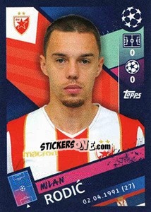 Sticker Milan Rodic - UEFA Champions League 2018-2019 n. 566 - Topps