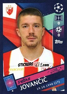 Sticker Dušan Jovancic - UEFA Champions League 2018-2019 n. 571 - Topps