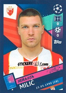 Sticker Nemanja Milic - UEFA Champions League 2018-2019 - Topps