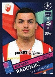 Sticker Nemanja Radonjic - UEFA Champions League 2018-2019 n. 575 - Topps