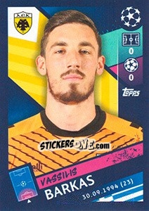 Sticker Vasilis Barkas - UEFA Champions League 2018-2019 n. 580 - Topps