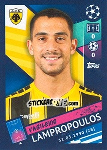 Sticker Vasilis Lampropoulos - UEFA Champions League 2018-2019 - Topps