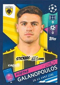 Sticker Kostas Galanopoulos - UEFA Champions League 2018-2019 n. 586 - Topps