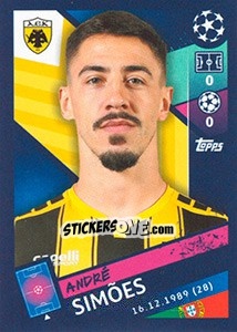 Sticker André Simões - UEFA Champions League 2018-2019 n. 587 - Topps