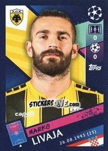 Sticker Marko Livaja - UEFA Champions League 2018-2019 n. 592 - Topps