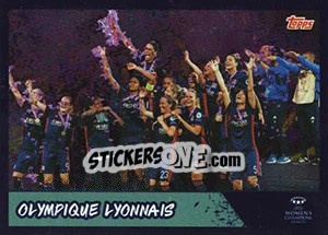 Sticker Olympique Lyonnais - 2017/18 Winners - UEFA Champions League 2018-2019 n. 595 - Topps