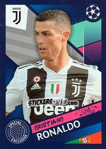 Sticker Cristiano Ronaldo (Juventus) - UEFA Champions League 2018-2019 n. A1 - Topps