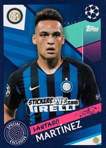 Sticker Lautaro Martínez (Inter) - UEFA Champions League 2018-2019 n. A4 - Topps