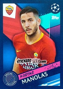 Sticker Kostas Manolas (Roma) - UEFA Champions League 2018-2019 n. B3 - Topps