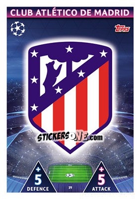 Sticker Club Badge - UEFA Champions League 2018-2019. Match Attax n. 19 - Topps