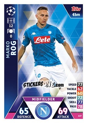 Sticker Marko Rog - UEFA Champions League 2018-2019. Match Attax - Topps