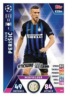 Sticker Ivan Perišic - UEFA Champions League 2018-2019. Match Attax n. 266 - Topps