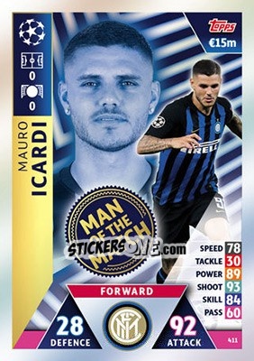 Sticker Mauro Icardi - UEFA Champions League 2018-2019. Match Attax - Topps