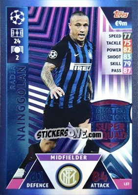 Sticker Radja Nainggolan - UEFA Champions League 2018-2019. Match Attax n. LE7 - Topps