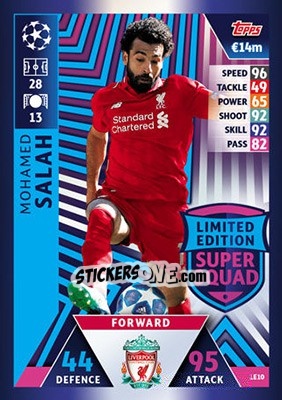 Sticker Mohamed Salah - UEFA Champions League 2018-2019. Match Attax n. LE10 - Topps