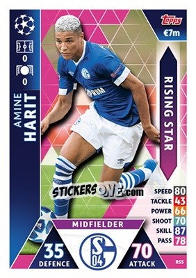 Sticker Amine Harit - UEFA Champions League 2018-2019. Match Attax n. RS5 - Topps