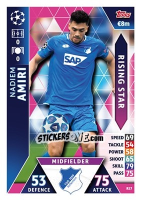 Figurina Nadiem Amiri - UEFA Champions League 2018-2019. Match Attax - Topps