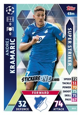 Sticker Andrej Kramaric - UEFA Champions League 2018-2019. Match Attax n. SS13 - Topps